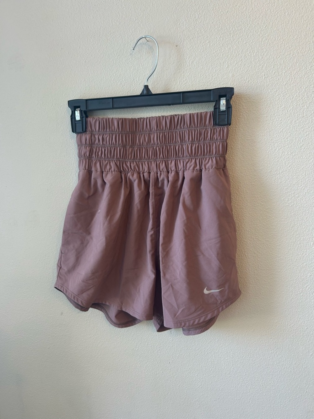 Nike Women’s High-Waist Athletic Shorts — Dusty Rose